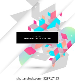 Geometric background Template for covers, flyers, banners, posters and placards, may be used for presentations and books, EPS10 vector illustration