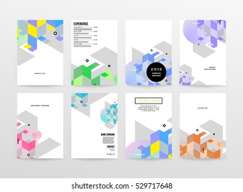 Geometric background Template for covers, flyers, banners, posters and placards, may be used for presentations and books, EPS10 vector illustration