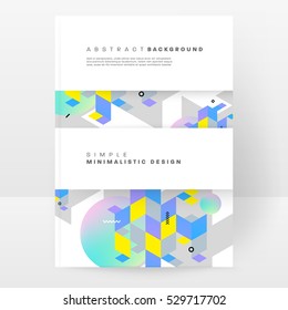 Geometric background Template for covers, flyers, banners, posters and placards, may be used for presentations and books, EPS10 vector illustration