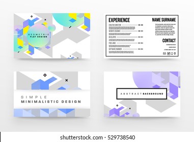 Geometric background Template for covers, flyers, banners, posters and placards, may be used for presentations and books, EPS10 vector illustration