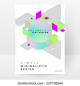 Geometric background Template for covers, flyers, banners, posters and placards, may be used for presentations and books, EPS10 vector illustration