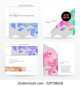 Plantilla de fondo geométrico para cubiertas, volantes, pancartas, carteles y carteles, puede utilizarse para presentaciones y libros, ilustración vectorial EPS10