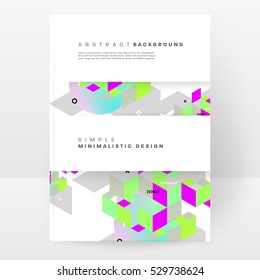 Geometric background Template for covers, flyers, banners, posters and placards, may be used for presentations and books, EPS10 vector illustration