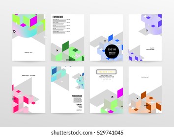 Modelo de fundo geométrico para capas, folhetos, banners, cartazes e cartazes, pode ser usado para apresentações e livros, ilustração vetorial EPS10