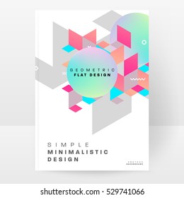 Geometric background Template for covers, flyers, banners, posters and placards, may be used for presentations and books, EPS10 vector illustration