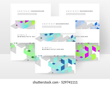 Geometric background Template for covers, flyers, banners, posters and placards, may be used for presentations and books, EPS10 vector illustration