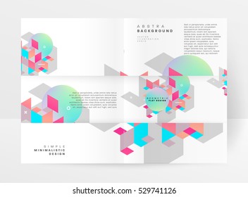 Geometric background Template for covers, flyers, banners, posters and placards, may be used for presentations and books, EPS10 vector illustration