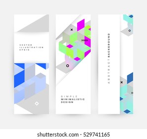 Plantilla de fondo geométrico para cubiertas, volantes, pancartas, carteles y carteles, puede utilizarse para presentaciones y libros, ilustración vectorial EPS10