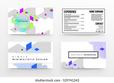 Geometric background Template for covers, flyers, banners, posters and placards, may be used for presentations and books, EPS10 vector illustration