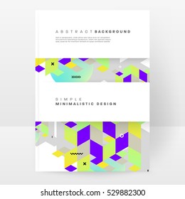 Plantilla de fondo geométrico para cubiertas, volantes, pancartas, carteles y carteles, puede utilizarse para presentaciones y libros, ilustración vectorial EPS10