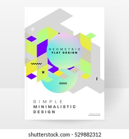Geometric background Template for covers, flyers, banners, posters and placards, may be used for presentations and books, EPS10 vector illustration