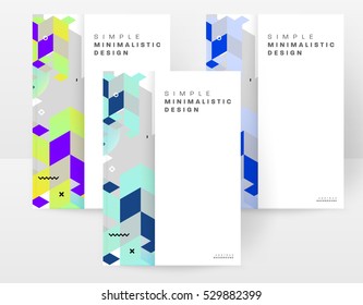 Plantilla de fondo geométrico para cubiertas, volantes, pancartas, carteles y carteles, puede utilizarse para presentaciones y libros, ilustración vectorial EPS10