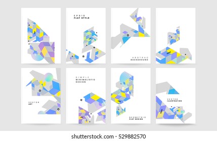 Geometric background Template for covers, flyers, banners, posters and placards, may be used for presentations and books, EPS10 vector illustration