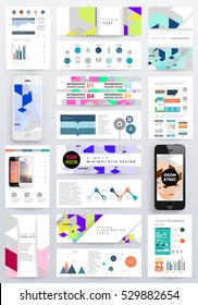 Geometric background Template for covers, flyers, banners, posters and placards, may be used for presentations and books, EPS10 vector illustration