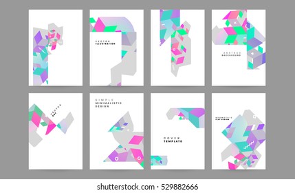 Geometric background Template for covers, flyers, banners, posters and placards, may be used for presentations and books, EPS10 vector illustration
