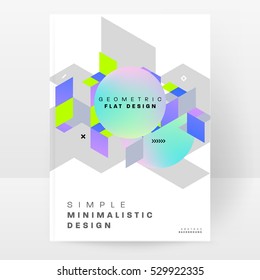Geometric background Template for covers, flyers, banners, posters and placards, may be used for presentations and books, EPS10 vector illustration