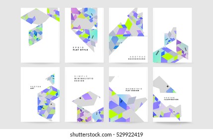 Geometric background Template for covers, flyers, banners, posters and placards, may be used for presentations and books, EPS10 vector illustration