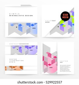 Geometric background Template for covers, flyers, banners, posters and placards, may be used for presentations and books, EPS10 vector illustration