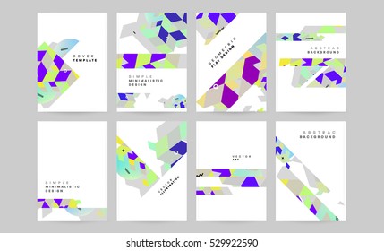 Plantilla de fondo geométrico para cubiertas, volantes, pancartas, carteles y carteles, puede utilizarse para presentaciones y libros, ilustración vectorial EPS10