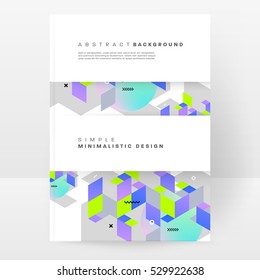 Geometric background Template for covers, flyers, banners, posters and placards, may be used for presentations and books, EPS10 vector illustration