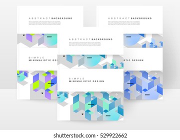 Plantilla de fondo geométrico para cubiertas, volantes, pancartas, carteles y carteles, puede utilizarse para presentaciones y libros, ilustración vectorial EPS10