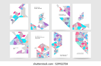 Geometric background Template for covers, flyers, banners, posters and placards, may be used for presentations and books, EPS10 vector illustration