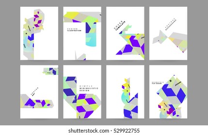 Geometric background Template for covers, flyers, banners, posters and placards, may be used for presentations and books, EPS10 vector illustration