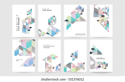 Plantilla de fondo geométrico para cubiertas, volantes, pancartas, carteles y carteles, puede utilizarse para presentaciones y libros, ilustración vectorial EPS10