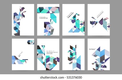 Geometrische Hintergrundvorlage für Cover, Flyer, Banner, Poster und Plakate, kann für Präsentationen und Bücher verwendet werden, EPS10 Vektorgrafik