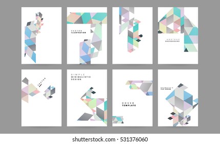 Plantilla de fondo geométrico para cubiertas, volantes, pancartas, carteles y carteles, puede utilizarse para presentaciones y libros, ilustración vectorial EPS10