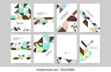 Geometric background Template for covers, flyers, banners, posters and placards, may be used for presentations and books, EPS10 vector illustration