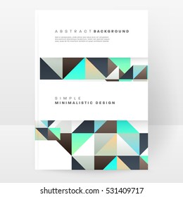 Geometric background Template for covers, flyers, banners, posters and placards, may be used for presentations and books, EPS10 vector illustration