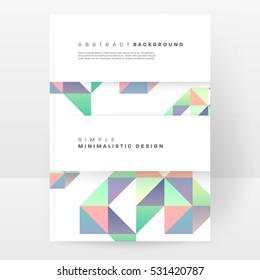 Geometric background Template for covers, flyers, banners, posters and placards, may be used for presentations and books, EPS10 vector illustration