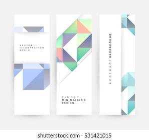 Geometric background Template for covers, flyers, banners, posters and placards, may be used for presentations and books, EPS10 vector illustration