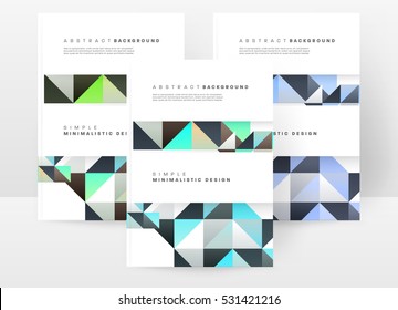 Plantilla de fondo geométrico para cubiertas, volantes, pancartas, carteles y carteles, puede utilizarse para presentaciones y libros, ilustración vectorial EPS10
