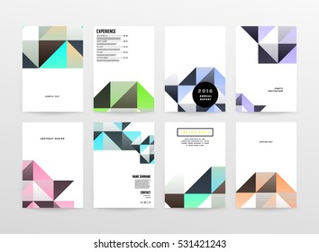 Geometric background Template for covers, flyers, banners, posters and placards, may be used for presentations and books, EPS10 vector illustration