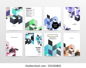 Geometric background Template for covers, flyers, banners, posters and placards, may be used for presentations and books, EPS10 vector illustration