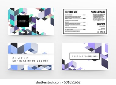 Geometric background Template for covers, flyers, banners, posters and placards, may be used for presentations and books, EPS10 vector illustration