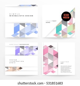 Geometrische Hintergrundvorlage für Cover, Flyer, Banner, Poster und Plakate, kann für Präsentationen und Bücher verwendet werden, EPS10 Vektorgrafik
