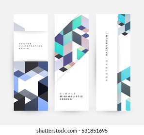 Geometric background Template for covers, flyers, banners, posters and placards, may be used for presentations and books, EPS10 vector illustration