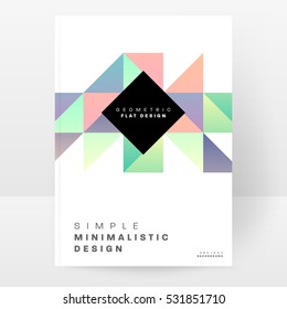 Geometrische Hintergrundvorlage für Cover, Flyer, Banner, Poster und Plakate, kann für Präsentationen und Bücher verwendet werden, EPS10 Vektorgrafik