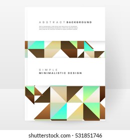 Geometric background Template for covers, flyers, banners, posters and placards, may be used for presentations and books, EPS10 vector illustration