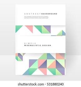 Geometric background Template for covers, flyers, banners, posters and placards, may be used for presentations and books, EPS10 vector illustration