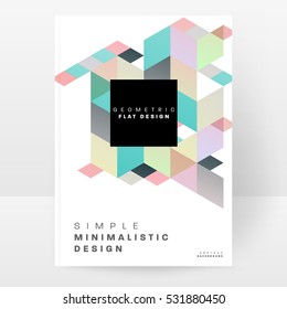 Geometric background Template for covers, flyers, banners, posters and placards, may be used for presentations and books, EPS10 vector illustration