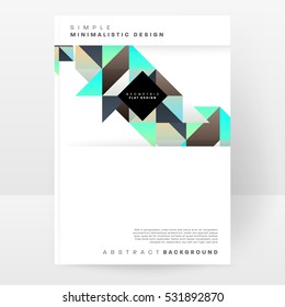 Geometric background Template for covers, flyers, banners, posters and placards, may be used for presentations and books, EPS10 vector illustration