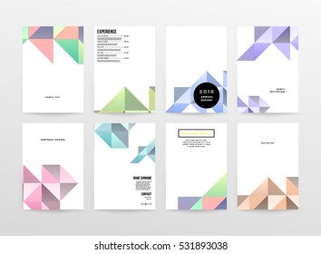 Plantilla de fondo geométrico para cubiertas, volantes, pancartas, carteles y carteles, puede utilizarse para presentaciones y libros, ilustración vectorial EPS10