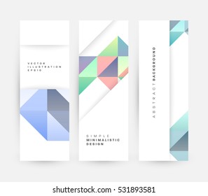 Geometric background Template for covers, flyers, banners, posters and placards, may be used for presentations and books, EPS10 vector illustration