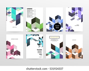 Plantilla de fondo geométrico para cubiertas, volantes, pancartas, carteles y carteles, puede utilizarse para presentaciones y libros, ilustración vectorial EPS10