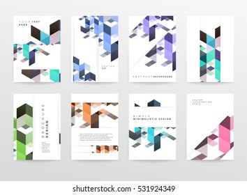 Geometrische Hintergrundvorlage für Cover, Flyer, Banner, Poster und Plakate, kann für Präsentationen und Bücher verwendet werden, EPS10 Vektorgrafik
