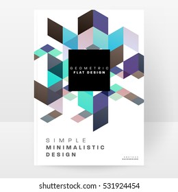 Plantilla de fondo geométrico para cubiertas, volantes, pancartas, carteles y carteles, puede utilizarse para presentaciones y libros, ilustración vectorial EPS10